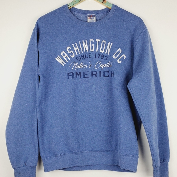 Jerzees Tops - Vtg Washington DC Nations Capital America Sweat S